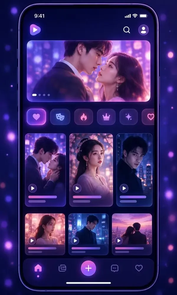 在线短剧AIAPP - 首页推荐 在线短剧AIAPP 首页推荐界面展示